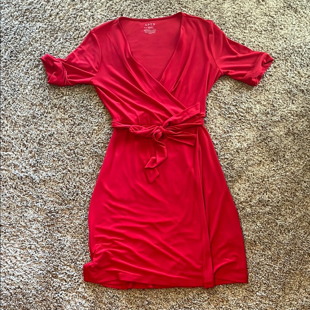 Apt. 9 Vibrant Red Wrap Dress